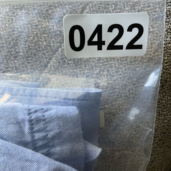 Nautica Sleepwear Men's Herringbone Button Down Pajama Top M Cornflower Blue - Picture 8 of 9